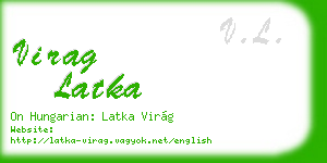 virag latka business card